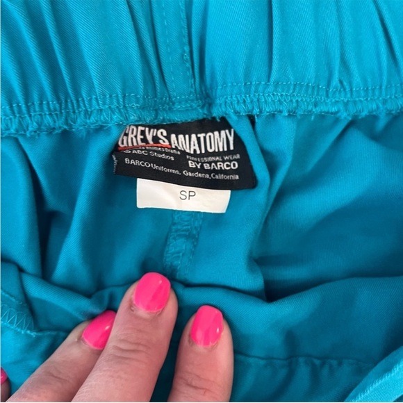 Greys Anatomy by Barco teal scrub pants size small petite - Picture 3 of 6